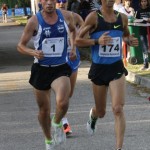 Rudy Magagnoli dalla testa della gara……