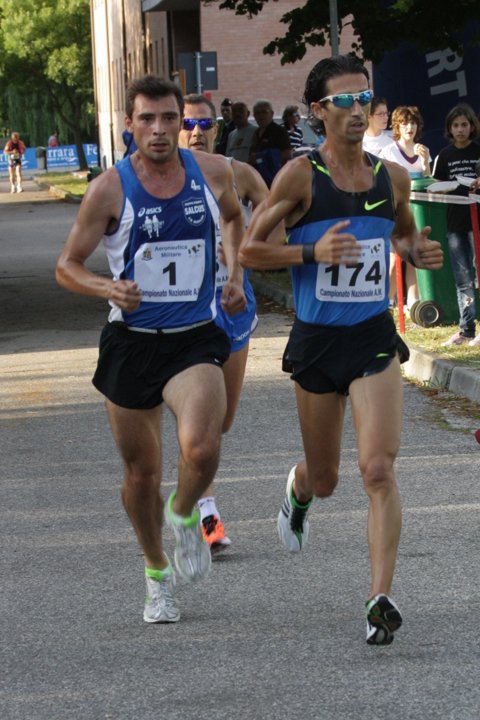 Rudy Magagnoli dalla testa della gara......