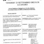 Venerdì 23 Settembre 1° Notturna “Benvenuto Tisi a Canaro