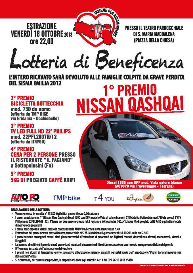 Lotteria Insieme per Ricominciare