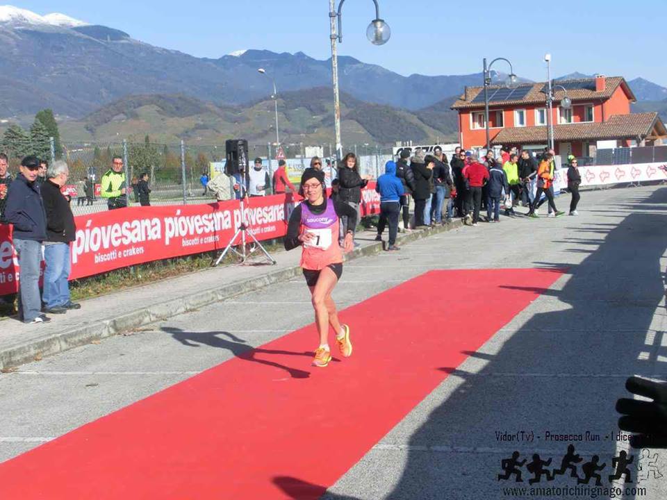 Giovanna Ricotta seconda alla Prosecco Run