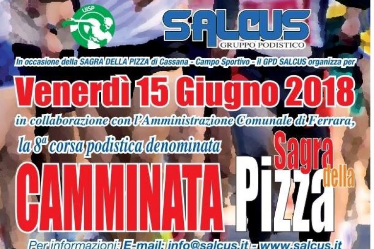 Tutto pronto per la Camminata Sagra della Pizza