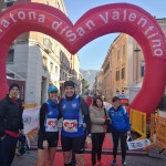 Stefania e Filippo alla maratona di San Valentino a Terni
